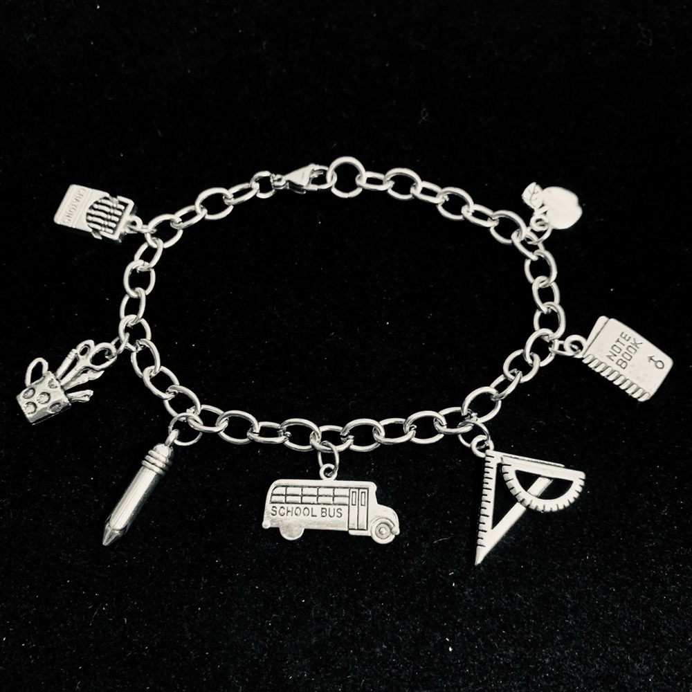 Teacher Educator themed charm bracelet